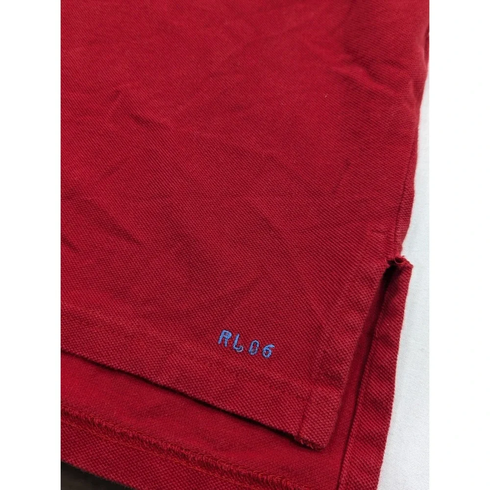 Vintage Ralph‎ Lauren Polo Shirt Mens 4XL Red Pique Cotton RL06 Mens